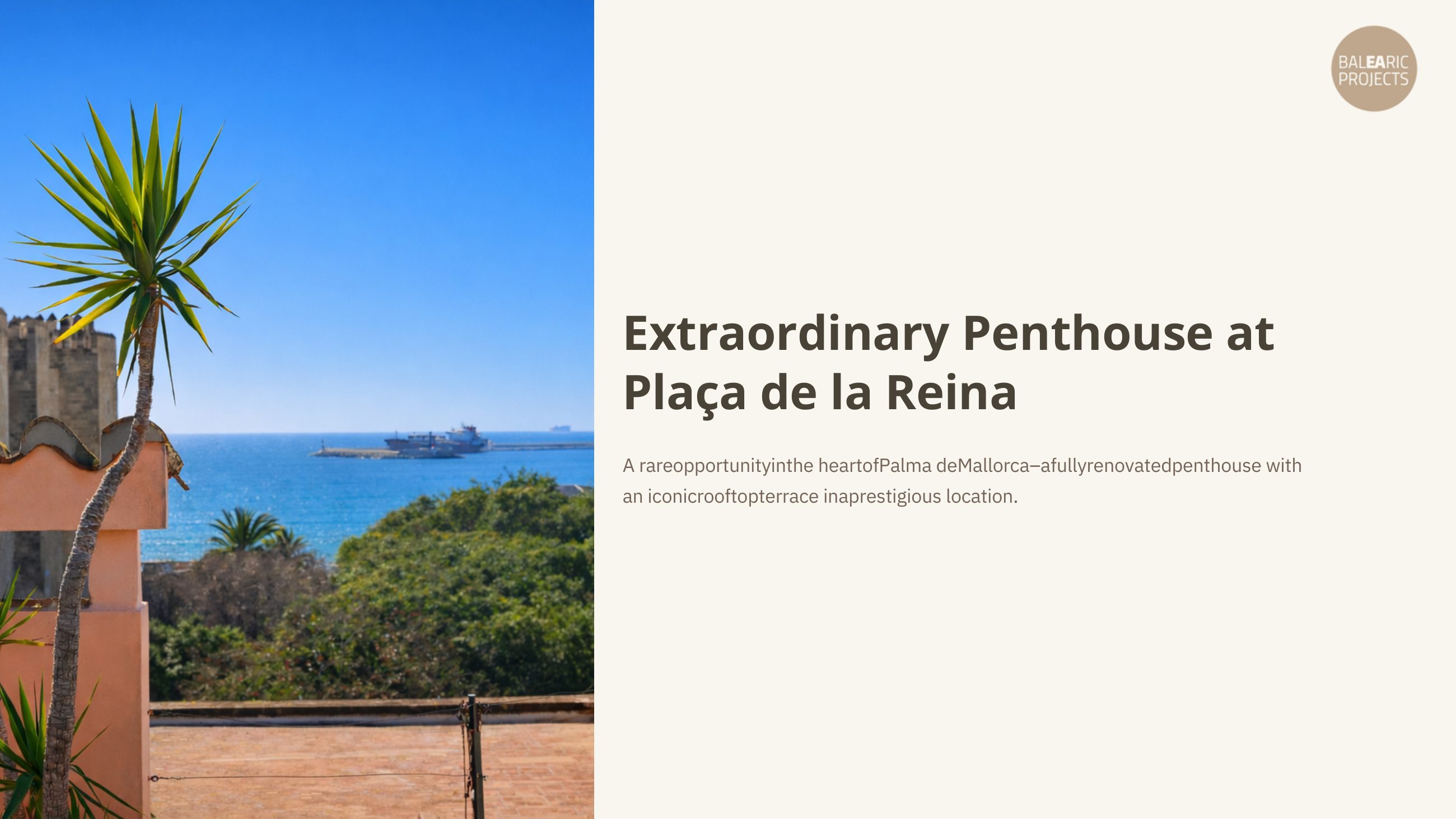 Penthouse Plaça de la Reina, Palma